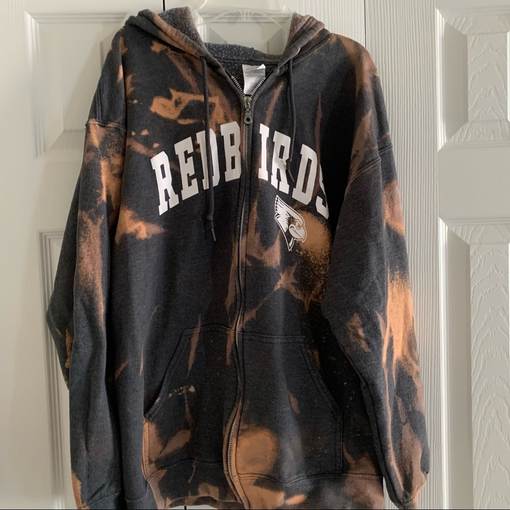 Tie dye Illinois State University zip up